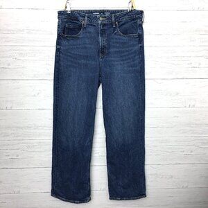 Old Navy Sky High Wide Leg Jeans Stretch size 12 length 31"